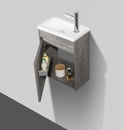 База под раковину подвесная BelBagno PIETRA MINI-460-1A-SO-SCM-L Stucco Cemento