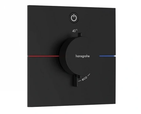 Термостат для душа Hansgrohe ShowerSelect Comfort S 15571670 черный матовый