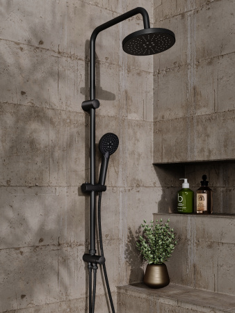 Душевая стойка Orange O-Shower OW02b черный матовый