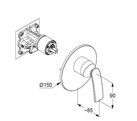 Смеситель для душа Kludi Balance 527558775