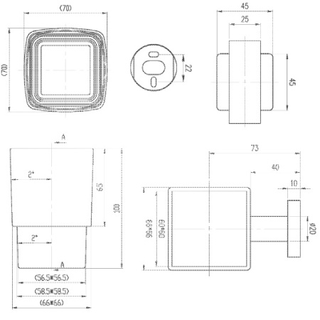 Стакан настенный Villeroy & Boch Elements-Striking TVA15201900061