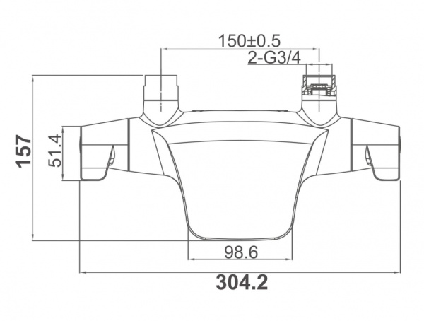 Смеситель для ванны D&K Bayern Potsdam (DA2143201)