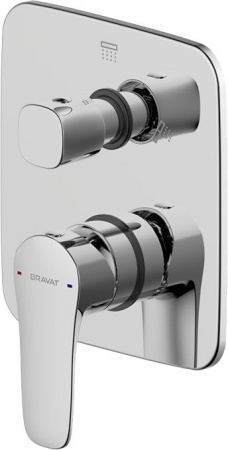 Смеситель для душа Bravat Source F817CP-2-SET