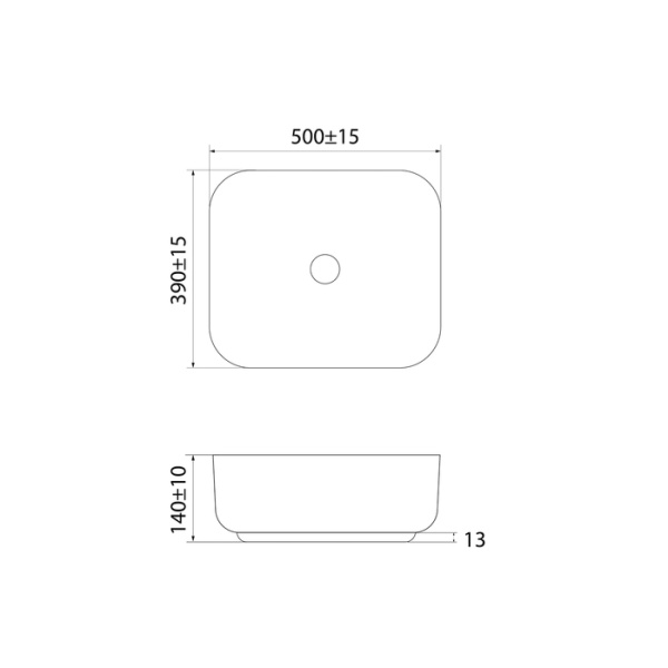 Умывальник накладной Iddis Bridge, белый (BRIWS05i27)