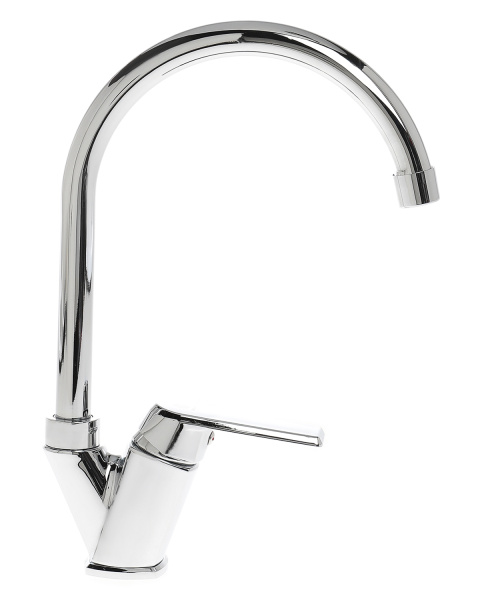 Смеситель для кухни однорычажный полимерный OneLife P02-000cr хром