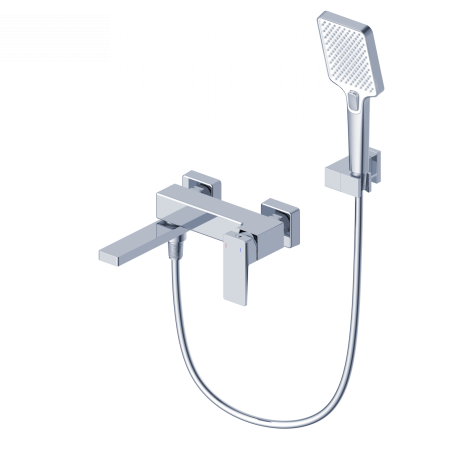 Смеситель для ванны с душем WONZON & WOGHAND CUBE 2.0, хром WW-88037068-CR