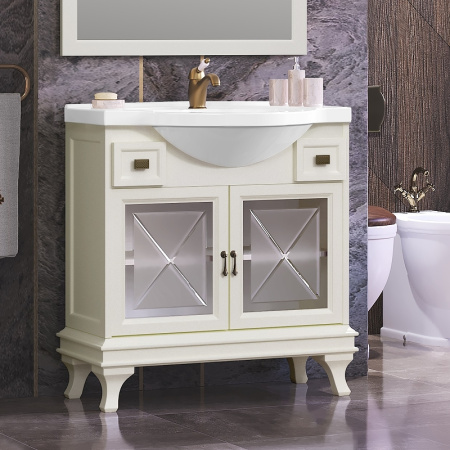 Тумба под раковину Opadiris Борджи 85  00-00006742 слоновая кость (без раковины)