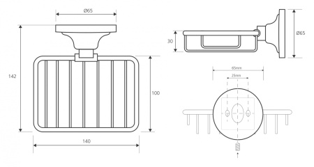 Мыльница Bemeta Retro 144108167