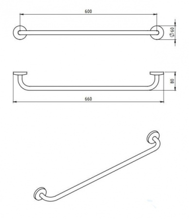 Держатель для полотенец Novaservis Metalia-1 6128.0