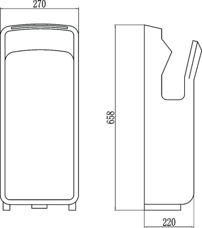 Сушилка для рук двухпоточная зима/лето 3600Вт Savol S-CF8621-1