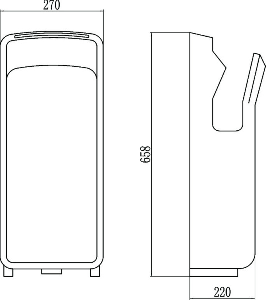 Сушилка для рук двухпоточная зима/лето 3600Вт Savol S-CF8621-1