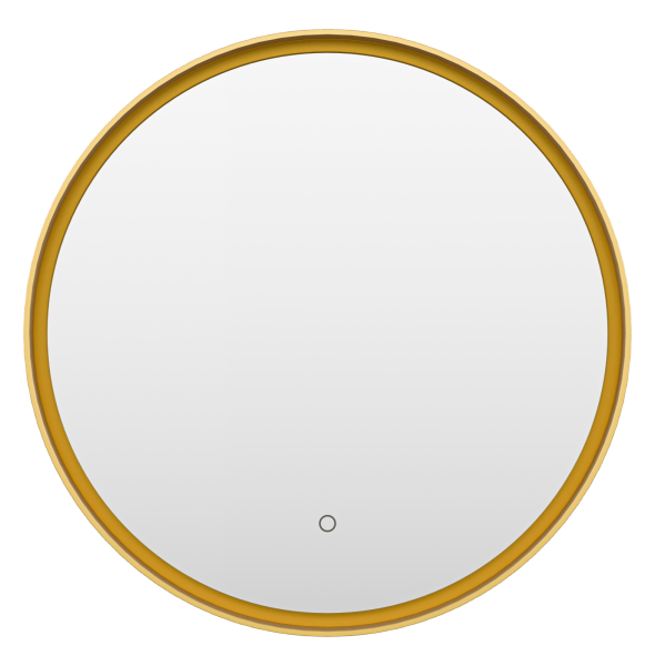 Зеркало (60х60)  Brevita Pluto  PLU-Nim6-060-gold