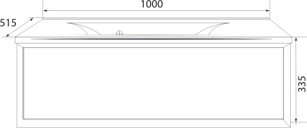 Тумба под раковину Marka One Milacco 100П У72787