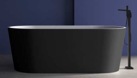 Акриловая ванна (170х80) ABBER AB9209MB без гидромассажа, черный