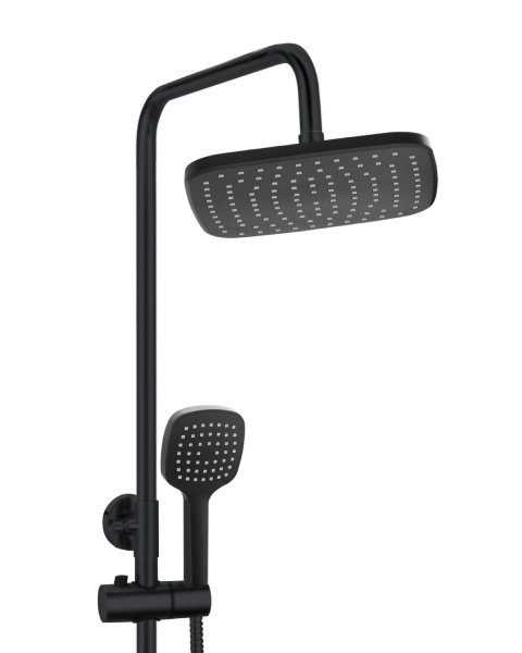 Душевая система с смесителем для душа OneLife P01-912b черный