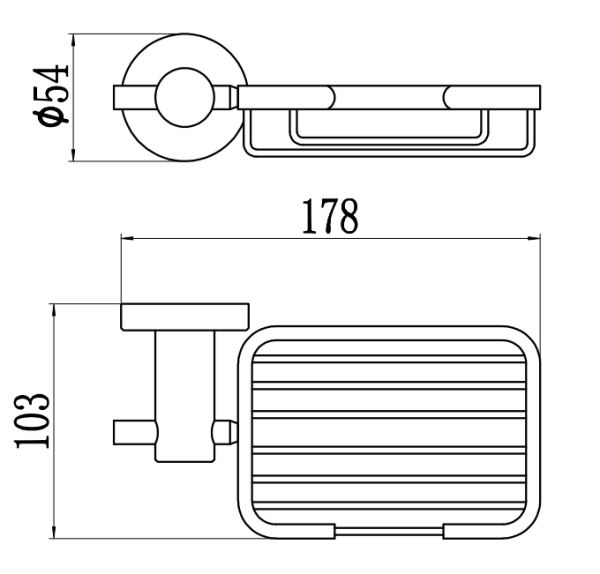 Мыльница решетка настенная Savol 56 S-005632