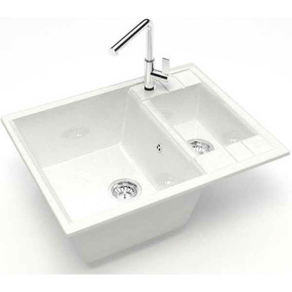 Кухонная мойка Marrbaxx Жаклин Z190 Z190Q001 белый