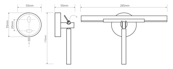 Cкребок для душевой кабины Bemeta Omega 104237012