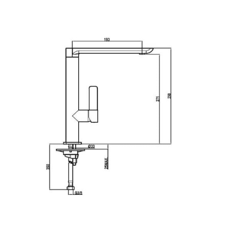 Смеситель для кухни Teka Formentera FO915 629150200 (62.915.02.00)