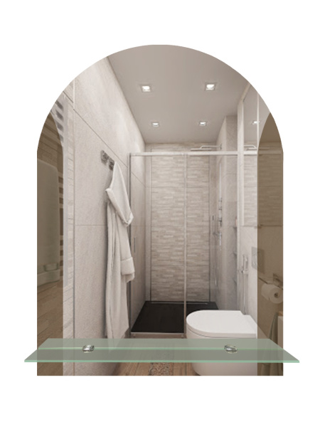 Зеркало (51,5x67) Continent Готик В071