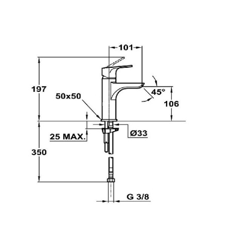 Смеситель для раковины Teka PALMA 653321200
