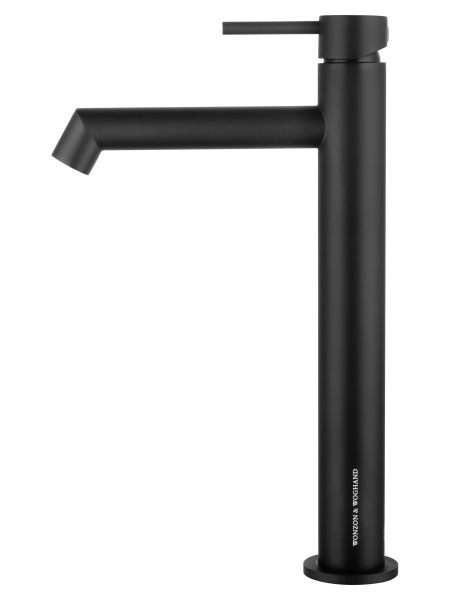 Смеситель для раковины высокий WONZON & WOGHAND, черный матовый WW-H1064-MB
