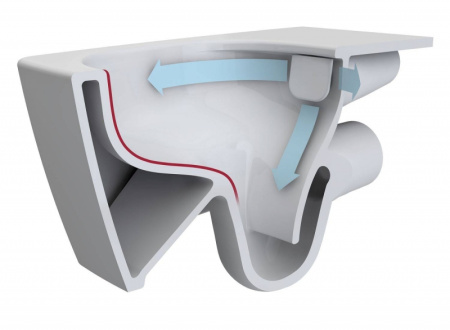 Унитаз подвесной безободковый VitrA Zentrum 5795B003-0075 (355x500мм)