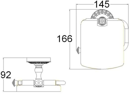 Бумагодержатель с крышкой ZORG AZR 08 SL