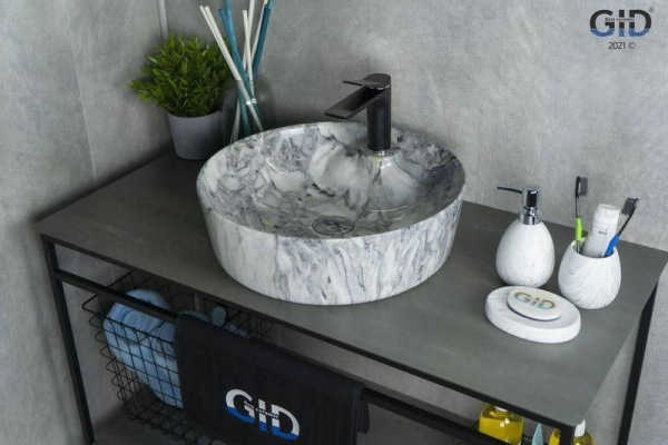 Раковина накладная (44х44) Gid Mnc533