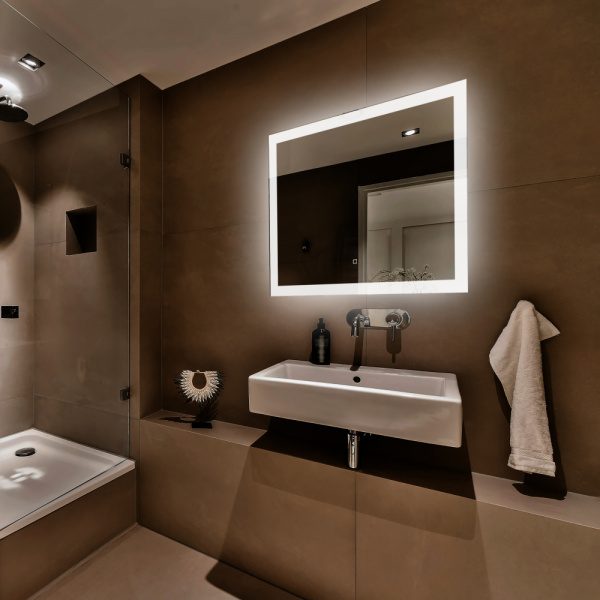 Зеркало ABBER See AG6107SL-1.0 с подсветкой, сенсорный выключатель, диммер