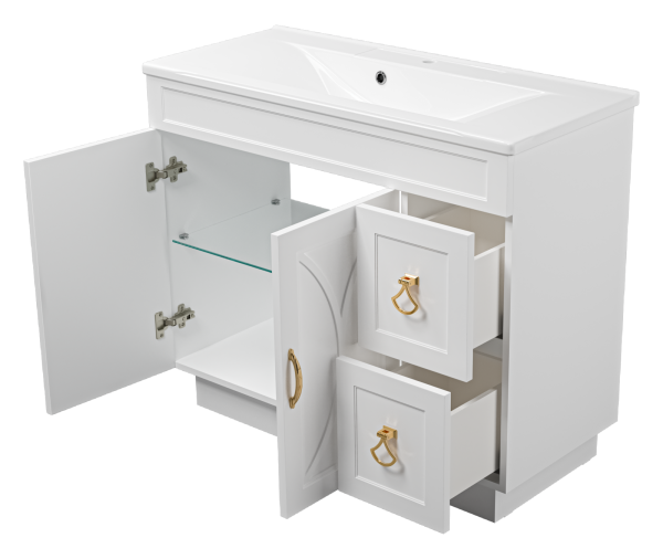 Тумба под раковину Misty Амбра 100  П-Амб0100-011-2Я