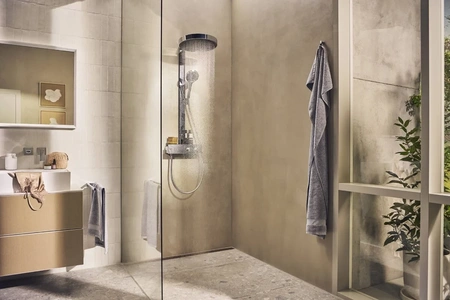 Душевая система с термостатом Hansgrohe Rainfinity Showerpipe 360 1jet 26853000 хром