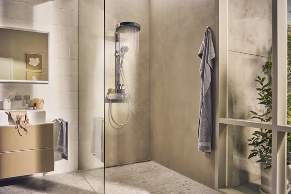 Душевая система с термостатом Hansgrohe Rainfinity Showerpipe 360 1jet 26853000 хром