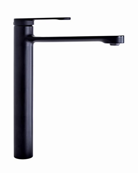 Смеситель для накладной раковины однорычажный высокий Orange Vesper M10-121b черный