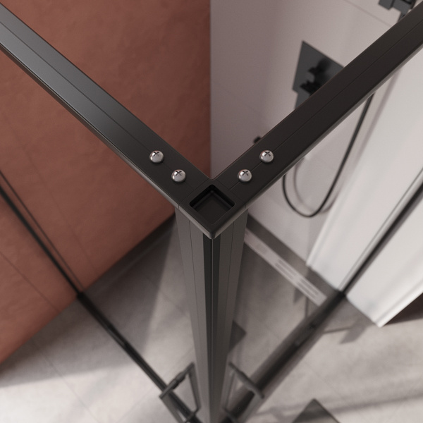 Душевой уголок (90х90) CEZARES LINER LINER-A-2-90-C-NERO