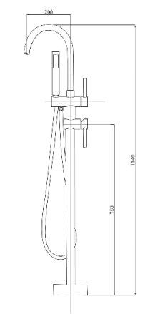 Смеситель для ванны Timo Saona 2300/00Y-CR chrome