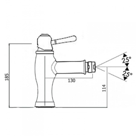 Смеситель для биде BENNBERG BRONZE 120717