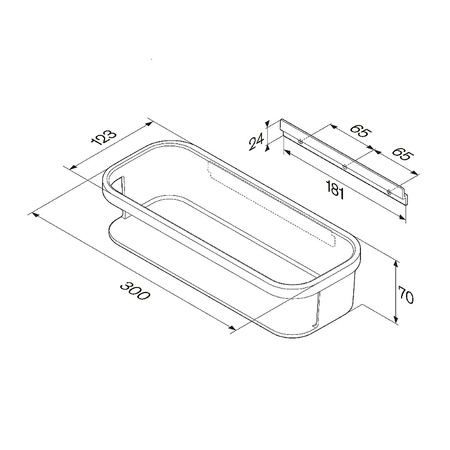 Полка для душа AM.PM Func A8F53100