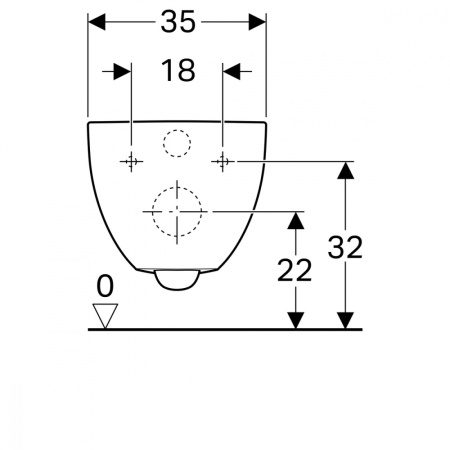 Напольный безободковый унитаз (чаша) Geberit iCon 200460000