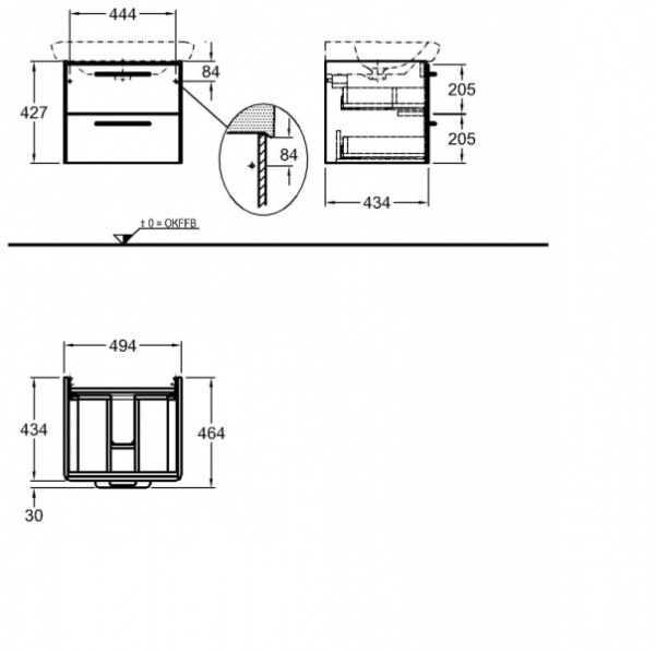 Тумба под раковину Keramag IT! 819060000