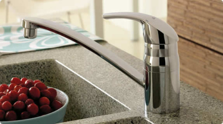 Смеситель однорычажный для мойки, DN 15 Grohe Eurosmart 33281 001 (33281001) хром