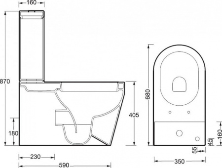 Бачок для унитаза BelBagno Genius BB541T