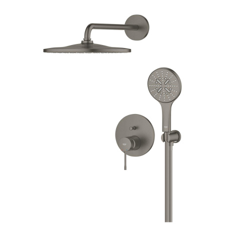 Душевой комплект Grohe Essence New 25287AL0 темный графит матовый