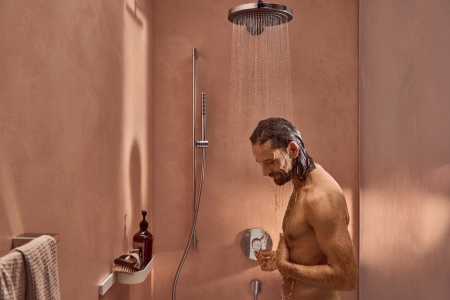 Смеситель для ванны на 2 потребителя Hansgrohe DuoTurn S 75418000 хром