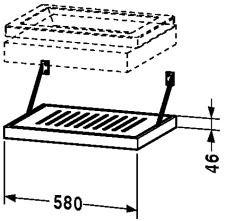 Полка-решетка Duravit 2F 6439 5959