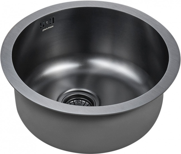 Кухонная мойка Paulmark  Werra PM404646-GM вороненая сталь
