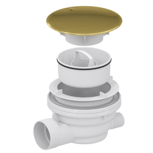 Сифон для душевых поддонов RGW Velplex QYD-01 18241101-06 золото