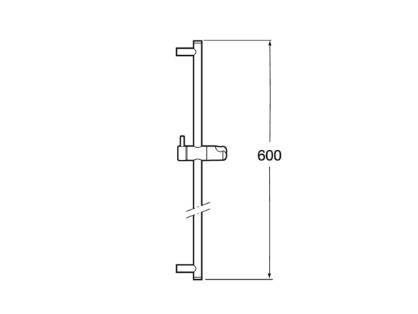 Душевая штанга Roca Minimal 600 mm 5B0104C00