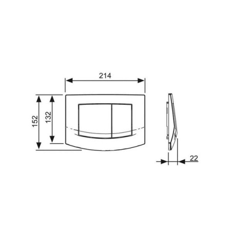 Кнопка смыва TECE Ambia 9240253