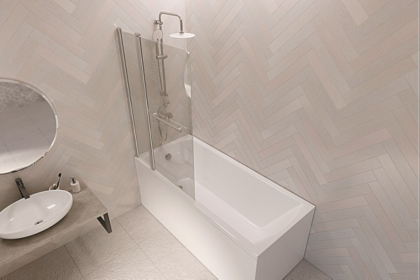 Шторка для ванны 1Marka  Mistelite P-05Mis